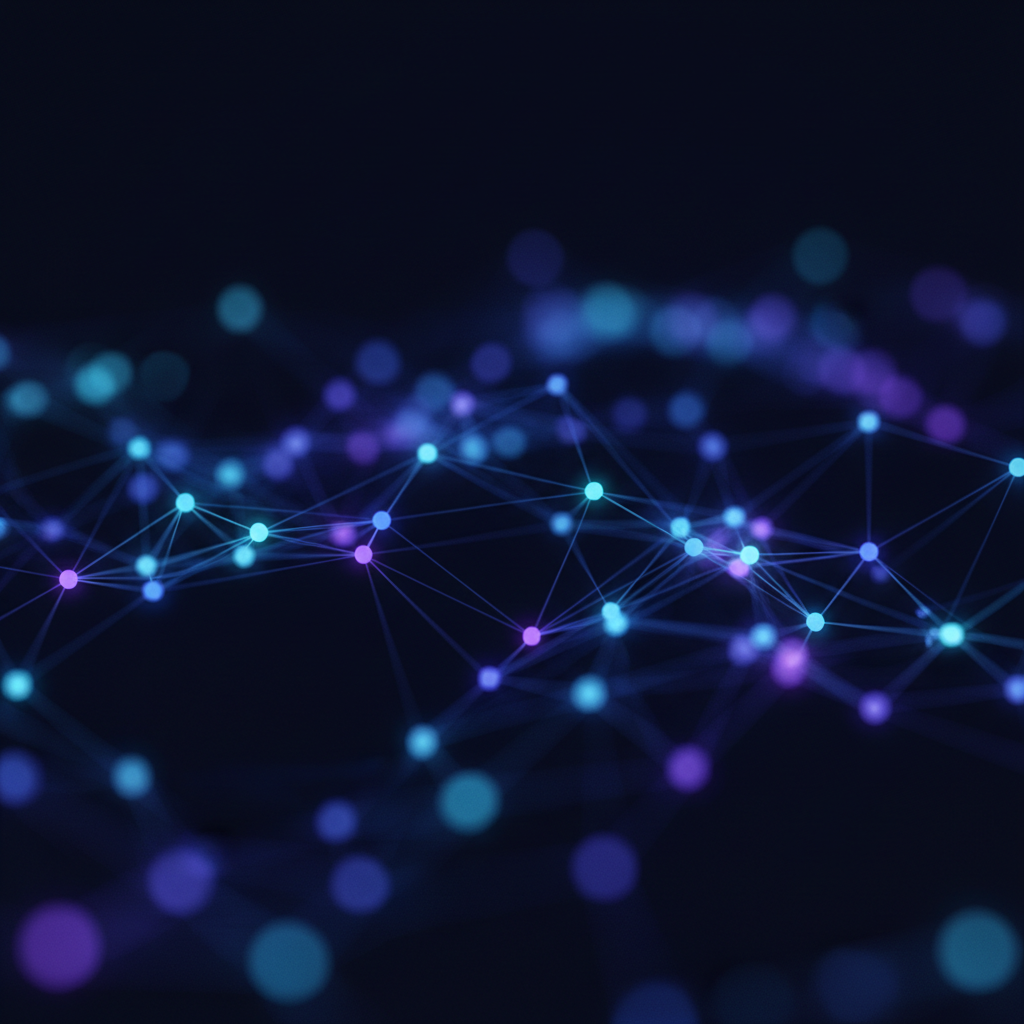 A conceptual visualization of a digital internal linking network.