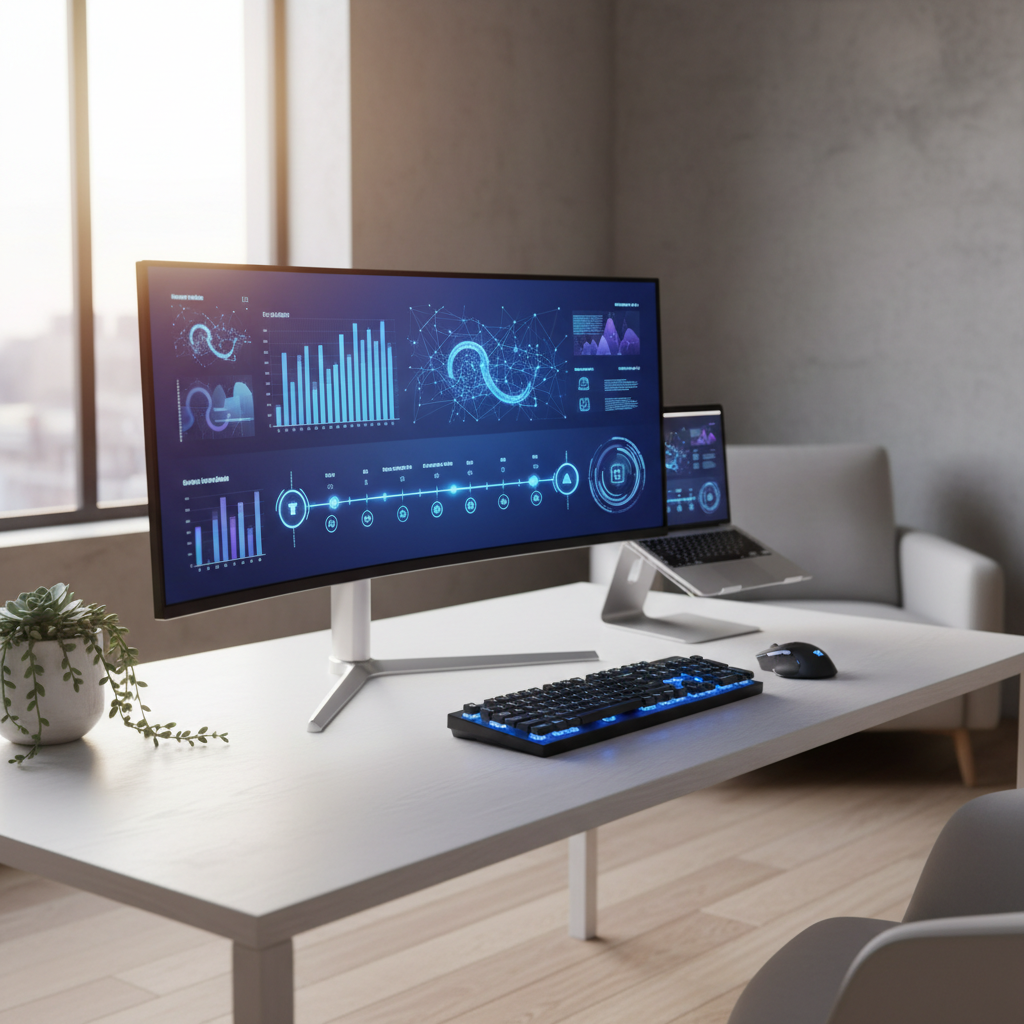 A sleek, futuristic dashboard showing real-time SEO data flowing into a digital architecture.