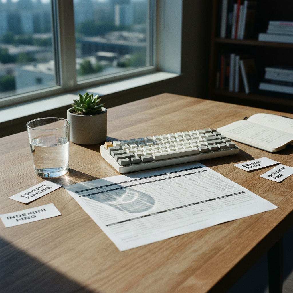 A close-up of a high-end mechanical keyboard and a minimalist desk setup in a Toronto office.