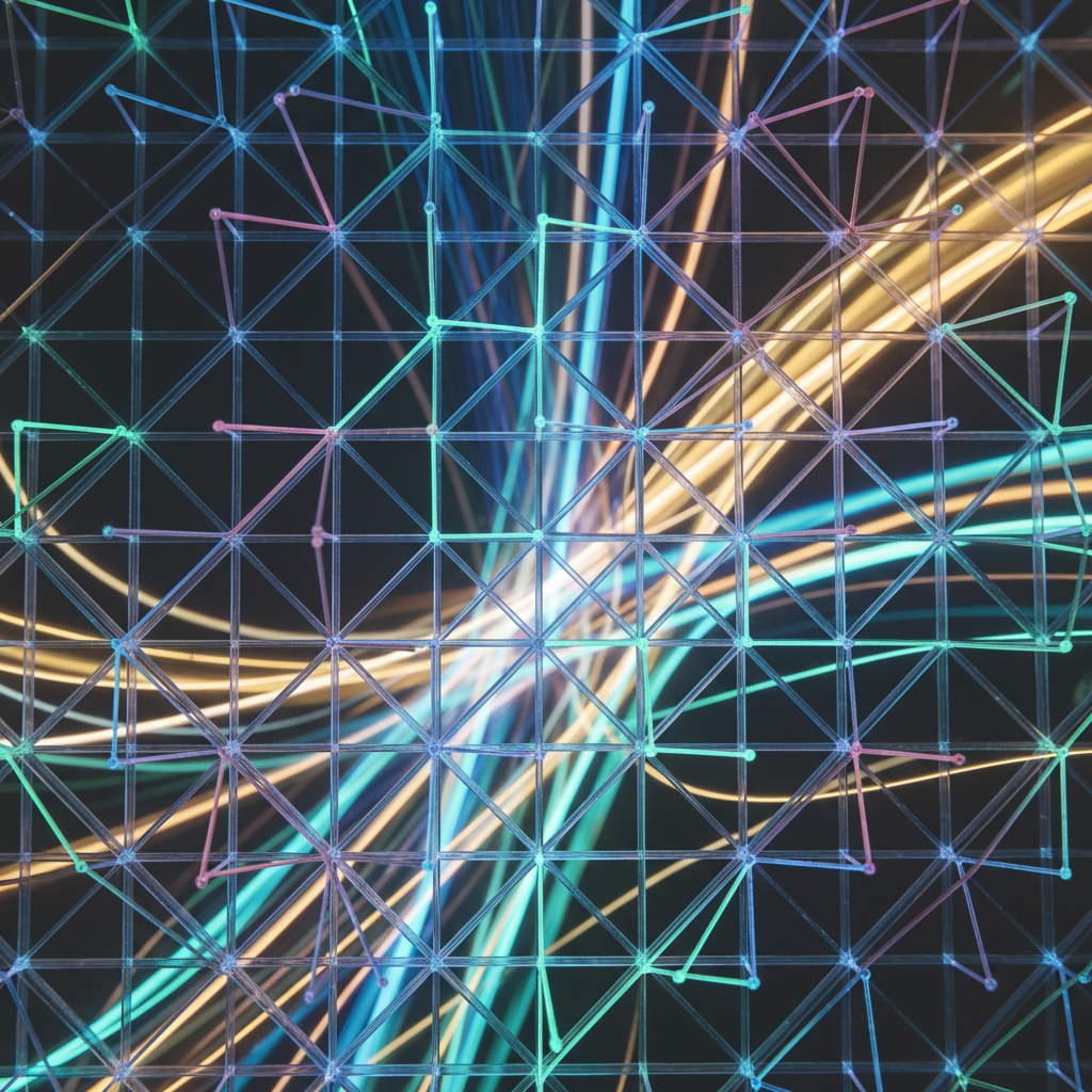 A conceptual representation of internal linking and network mapping.