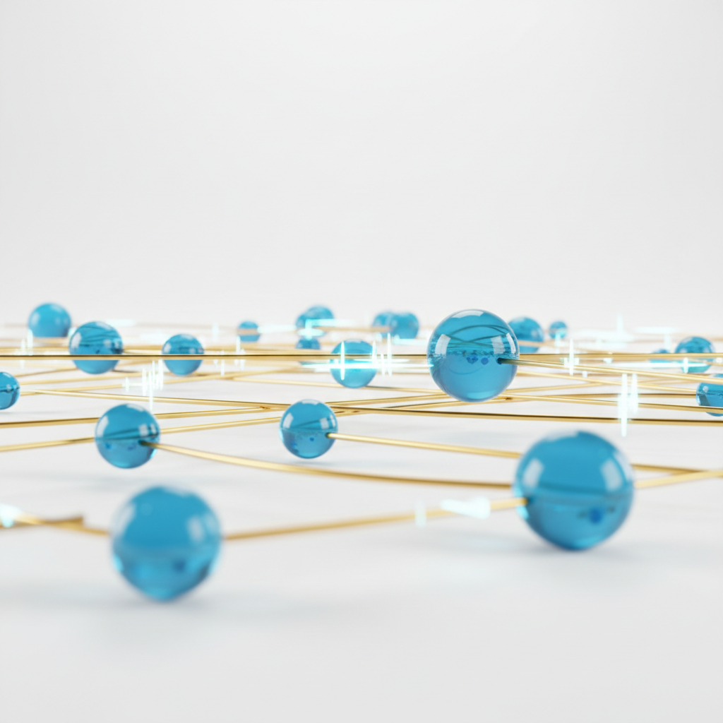 A visual representation of internal link mapping and site architecture.