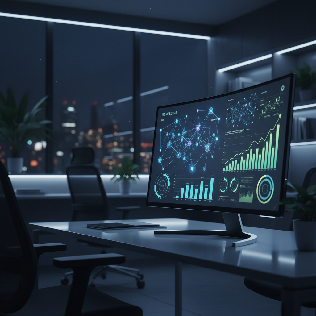 A futuristic command center interface showing real-time SEO data flowing through automated pipelines.
