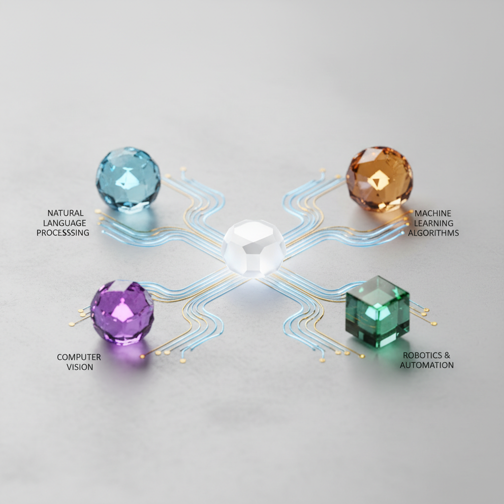 A conceptual illustration of a digital bridge connecting a brand's website to various AI model icons.