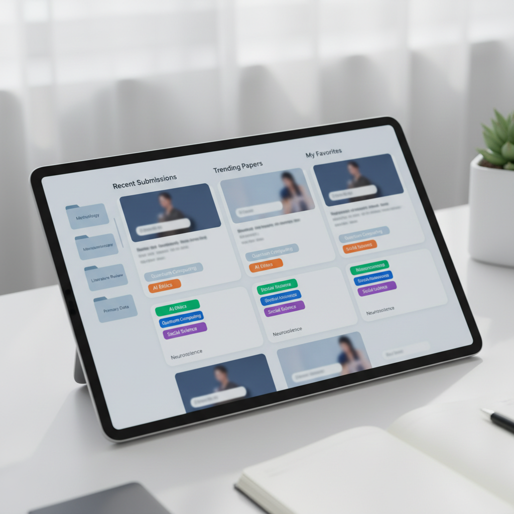 A meticulously organized digital library interface with sophisticated categorization tags.